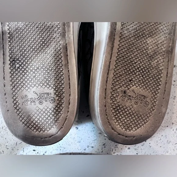 Coach Women’s Black Slip-On Trainers Sneakers GUC size 7.5 - Picture 14 of 14